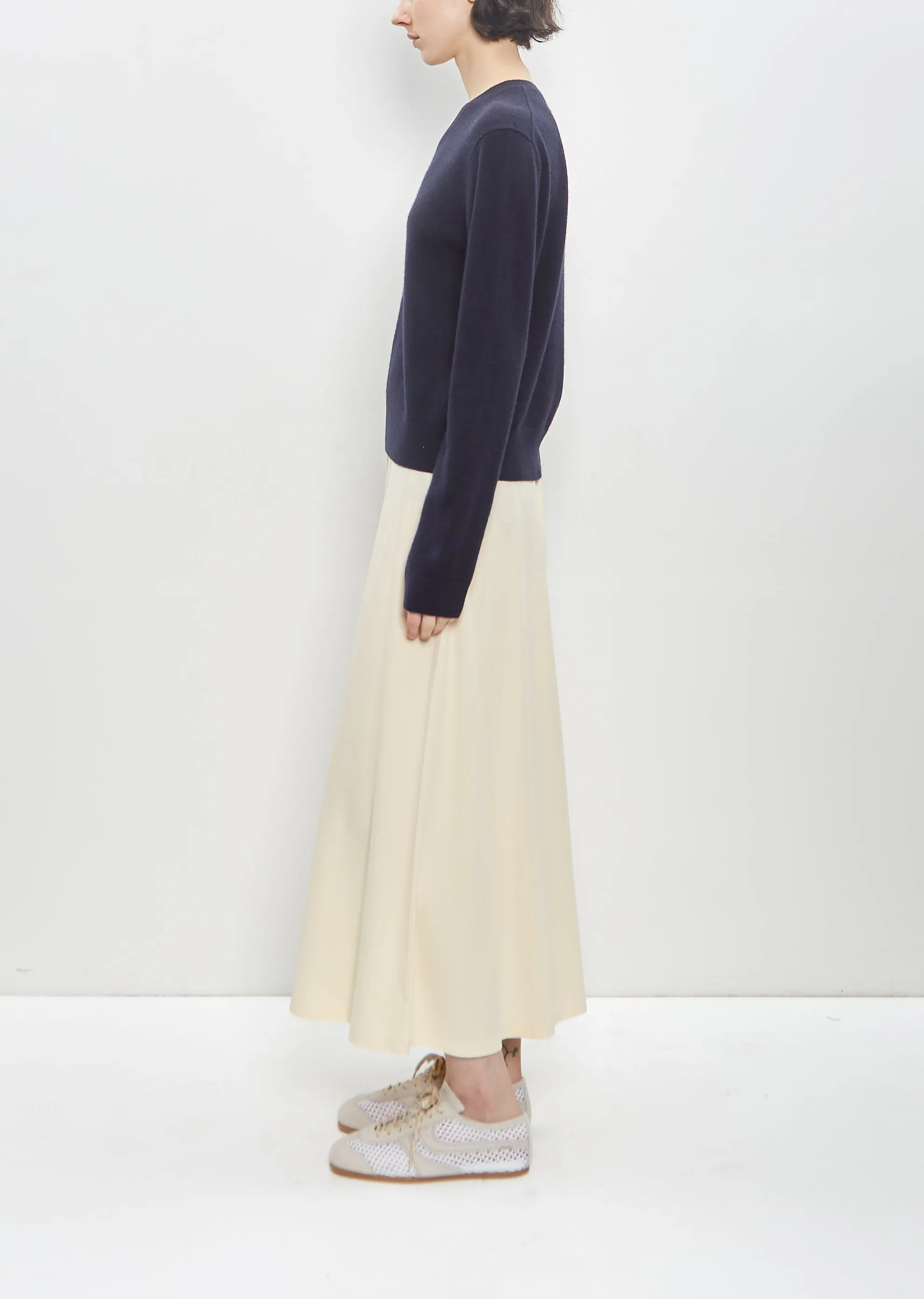 Cashmere Classic V-Neck Knit — Navy sold by La Garconne product image thumbnail 2