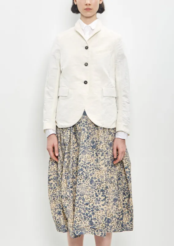 Cotton Linen Tyrol Jacket — Off White sold by La Garconne