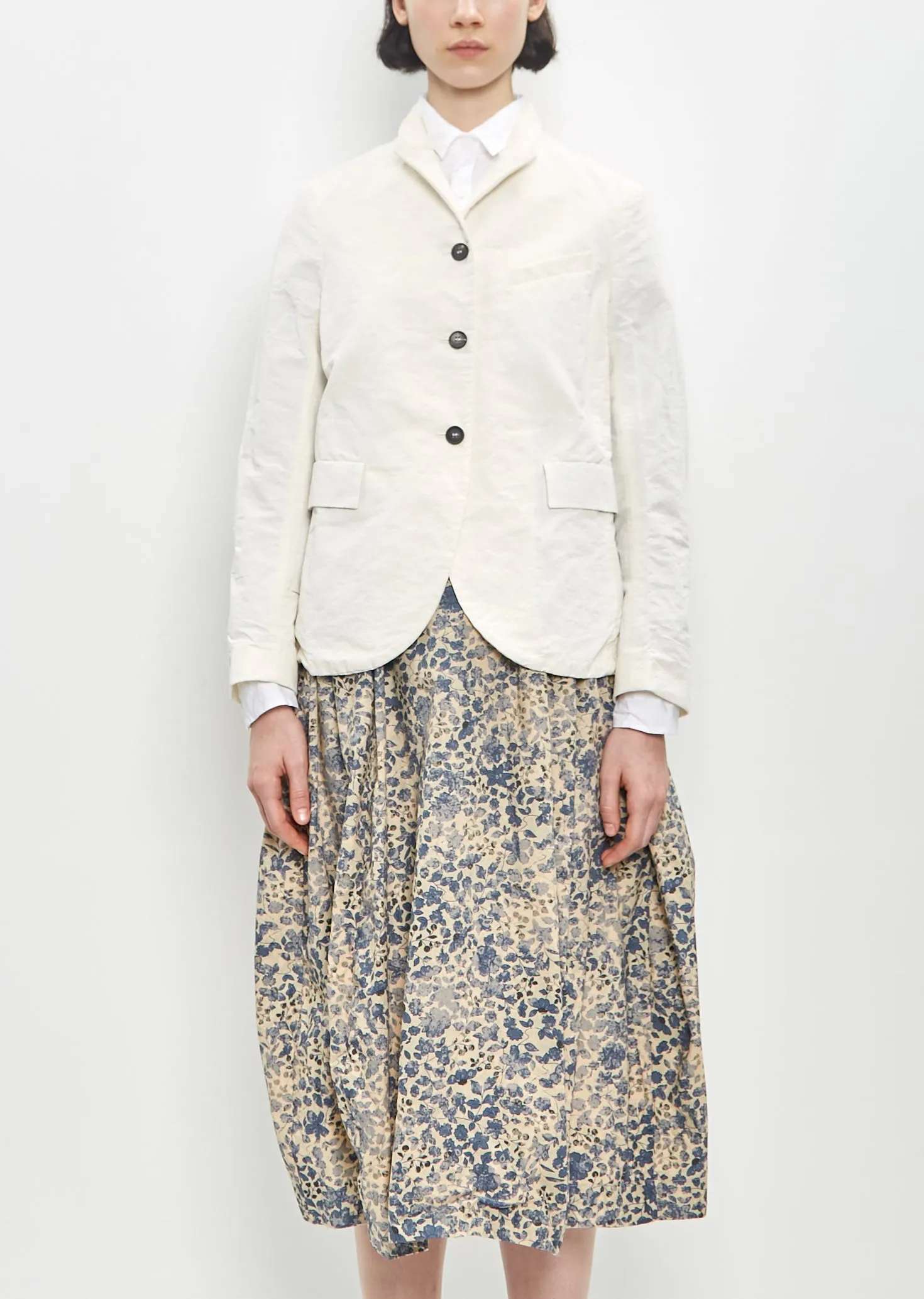 Cotton Linen Tyrol Jacket — Off White sold by La Garconne