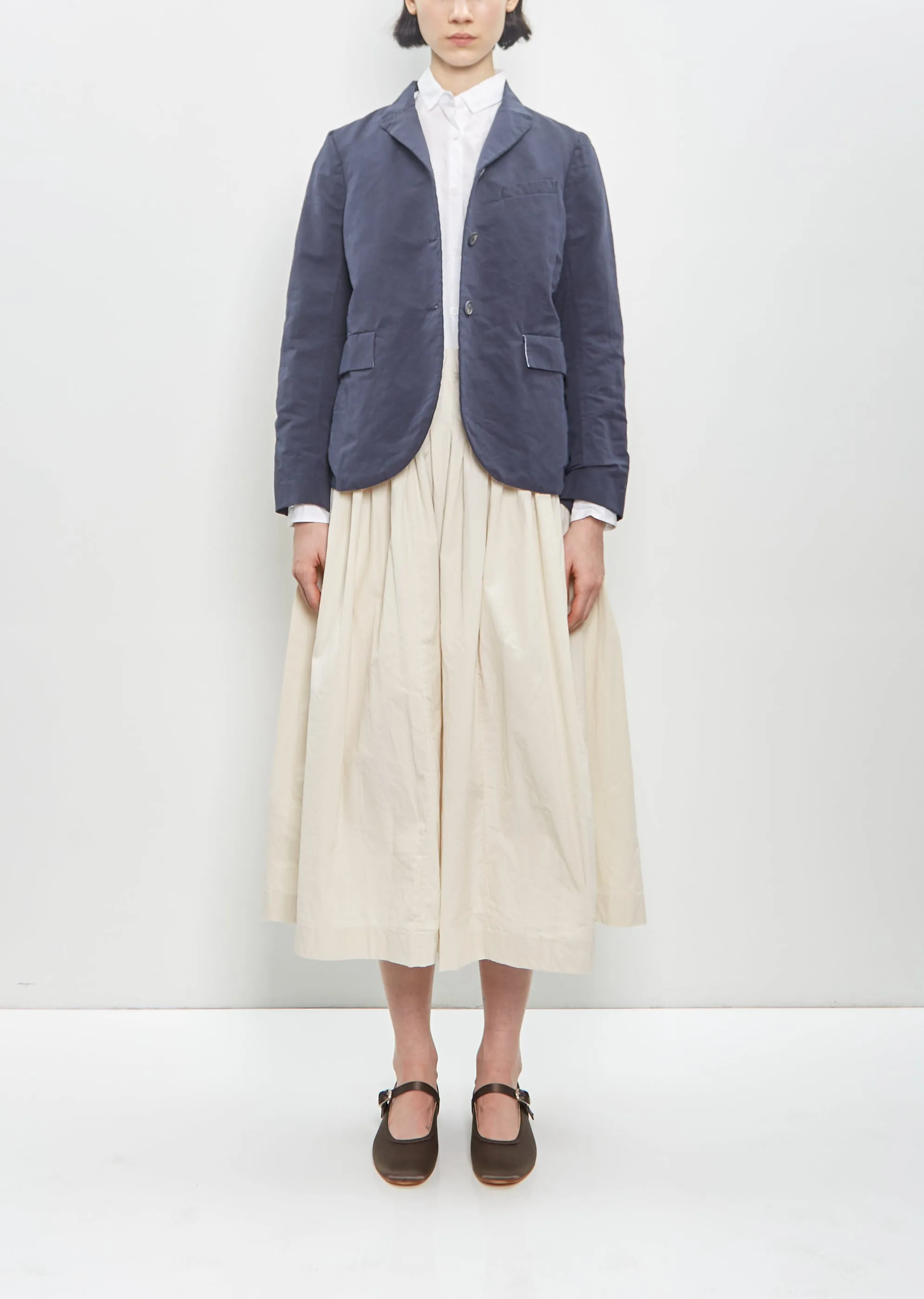 Cotton Linen Tyrol Jacket — Navy sold by La Garconne product image thumbnail 4