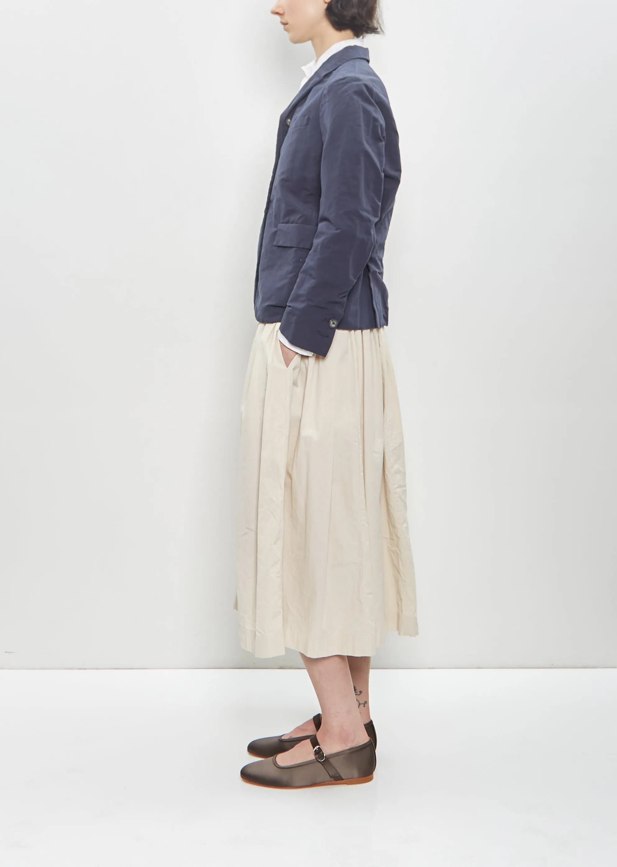 Cotton Linen Tyrol Jacket — Navy sold by La Garconne product image thumbnail 2