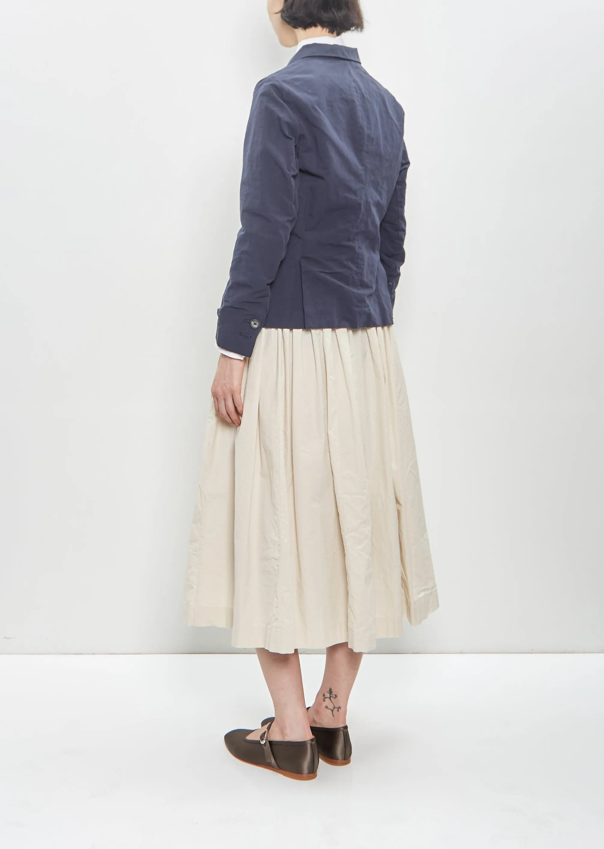 Cotton Linen Tyrol Jacket — Navy sold by La Garconne product image thumbnail 3