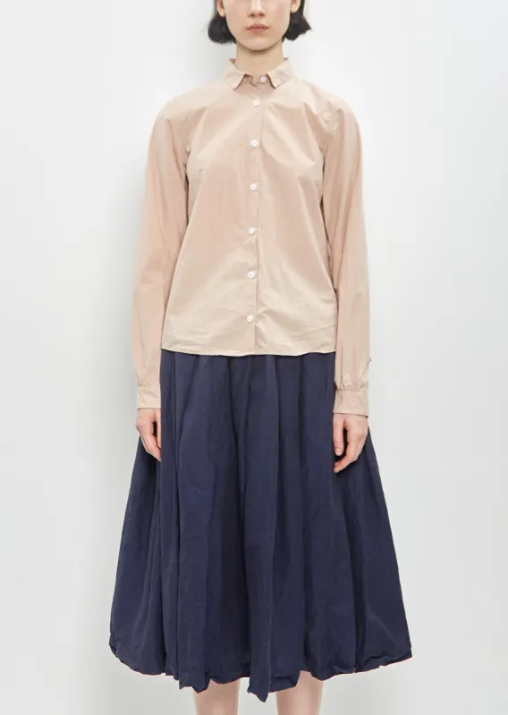 Cotton Tyrol Shirt — Dusty Pink sold by La Garconne