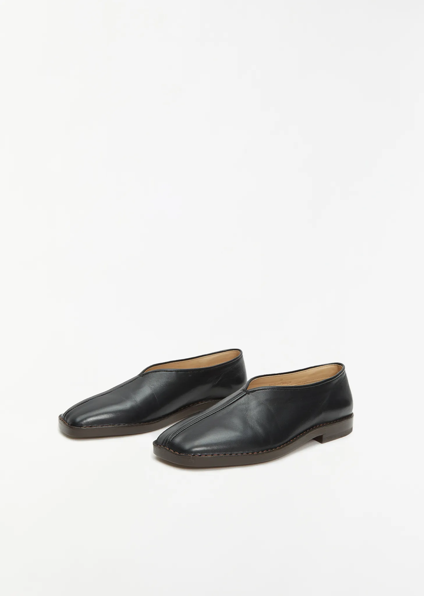 Flat Piped Slippers — Black sold by La Garconne product image thumbnail 2