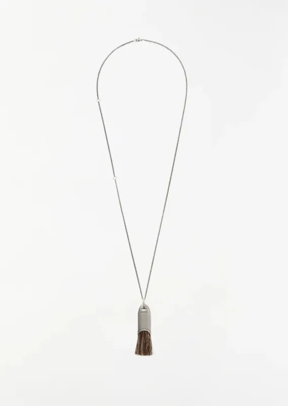 Personal Brush Necklace — Salt and Pepper sold by La Garconne