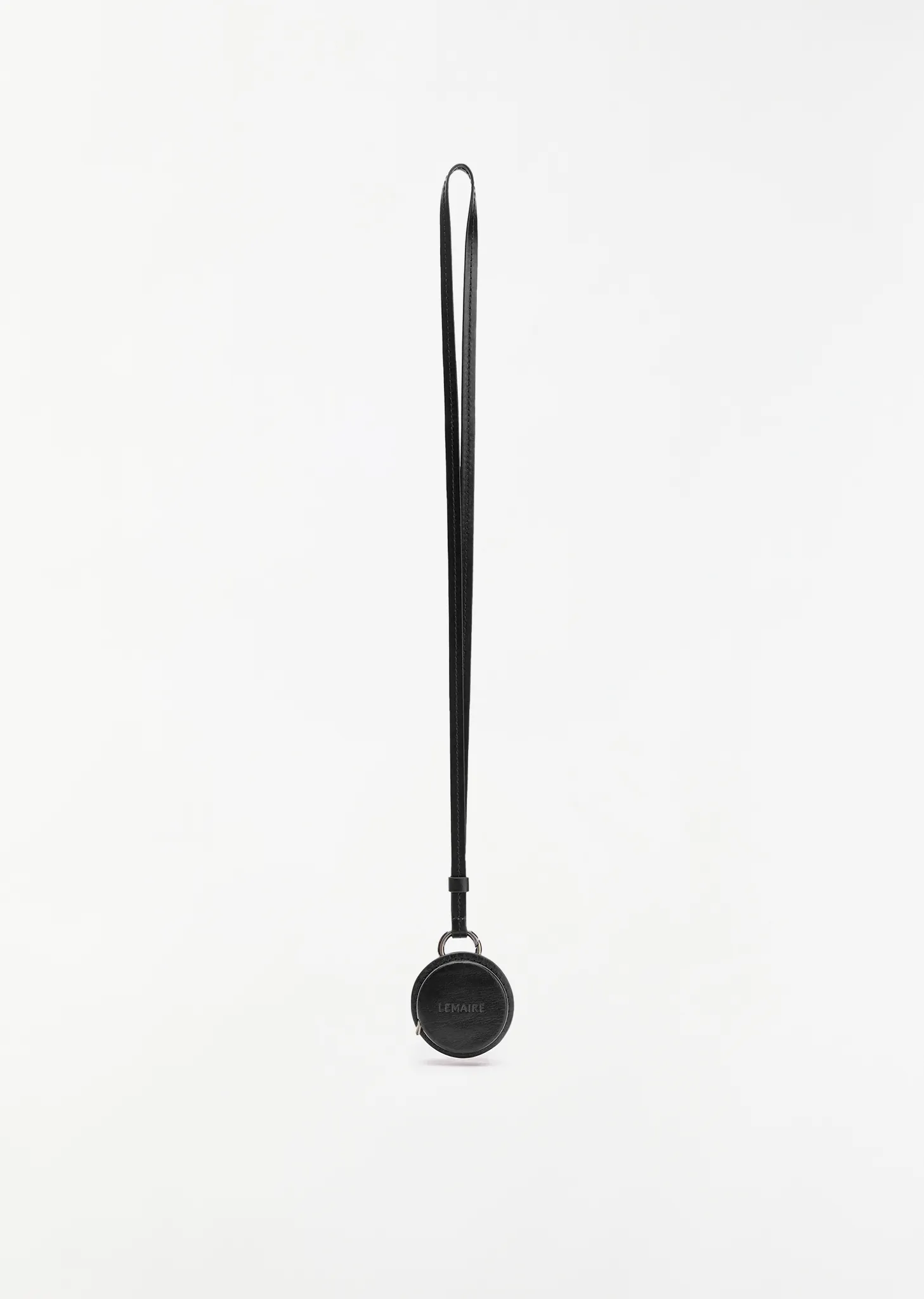 Molded Tape Necklace — Black sold by La Garconne