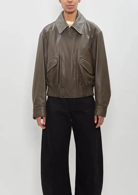 Leather Blouson sold by La Garconne