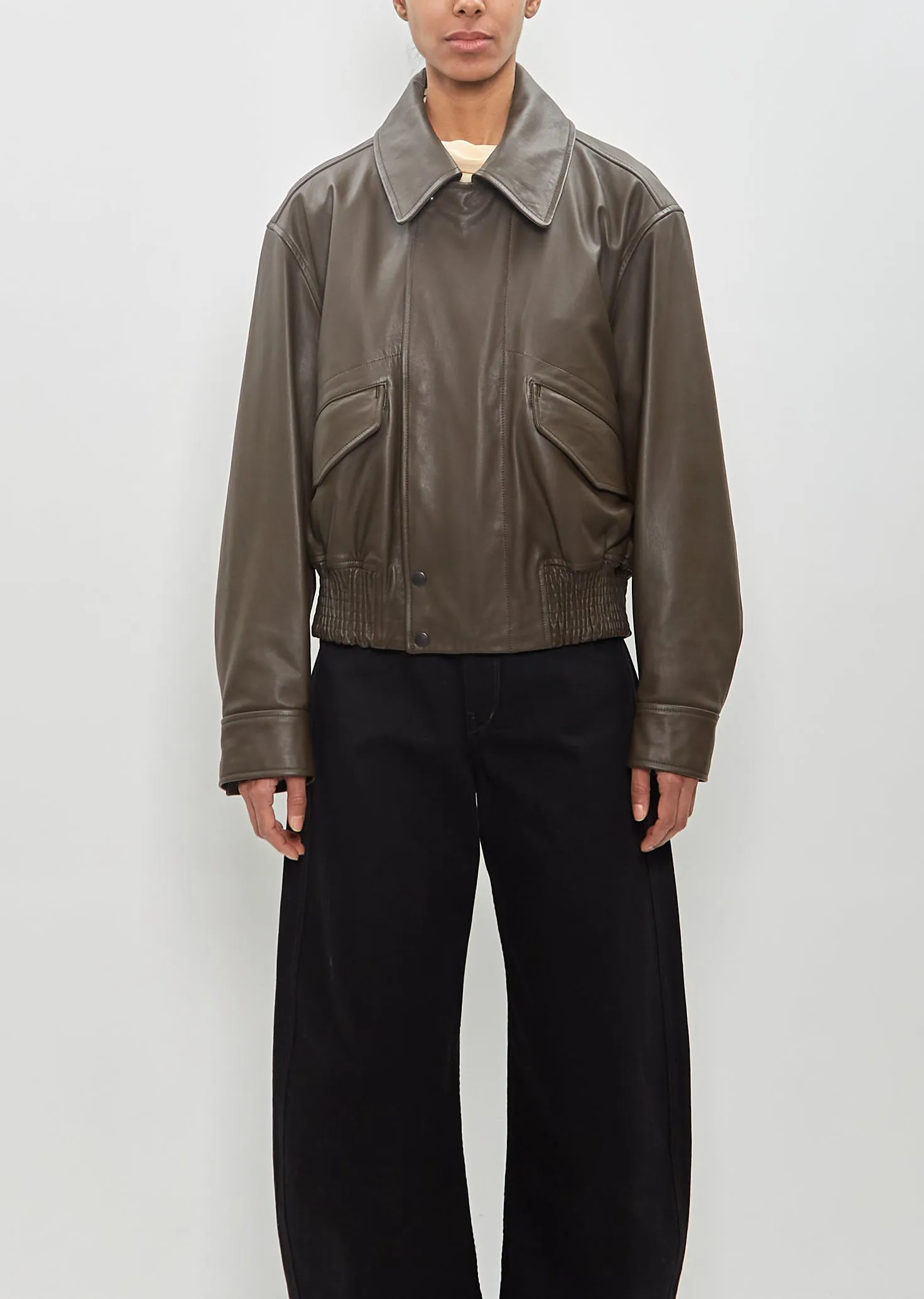 Leather Blouson sold by La Garconne