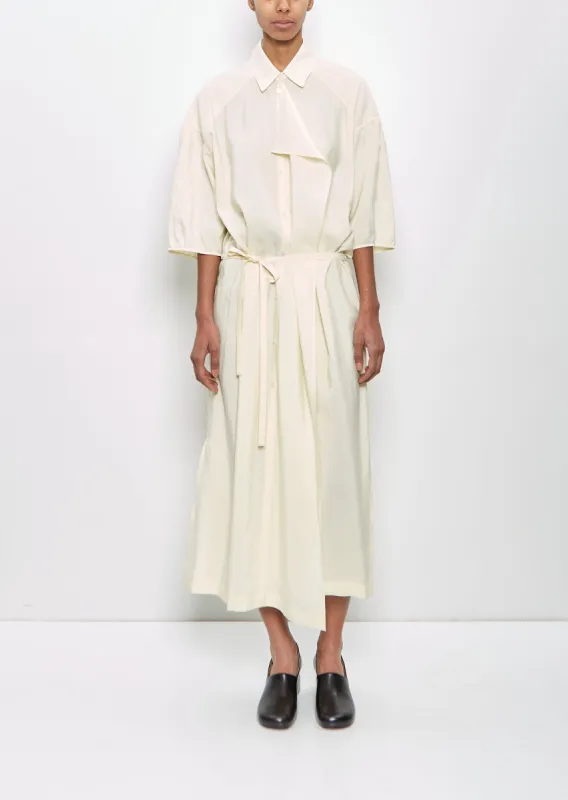 Silk Asymmetrical Shirt Dress sold by La Garconne