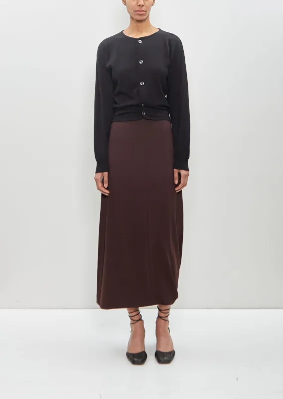 Viscose Silk Twisted Hem Skirt made by Lemaire