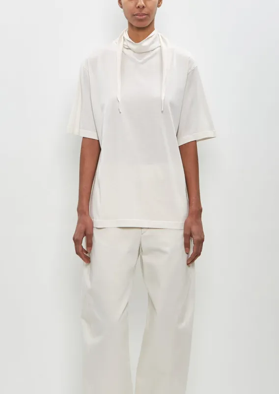Cotton Foulard T-Shirt — Chalk sold by La Garconne