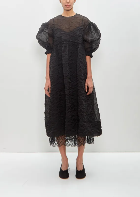 Cotton Nylon Ruffle Frill Detail Dress made by Simone Rocha