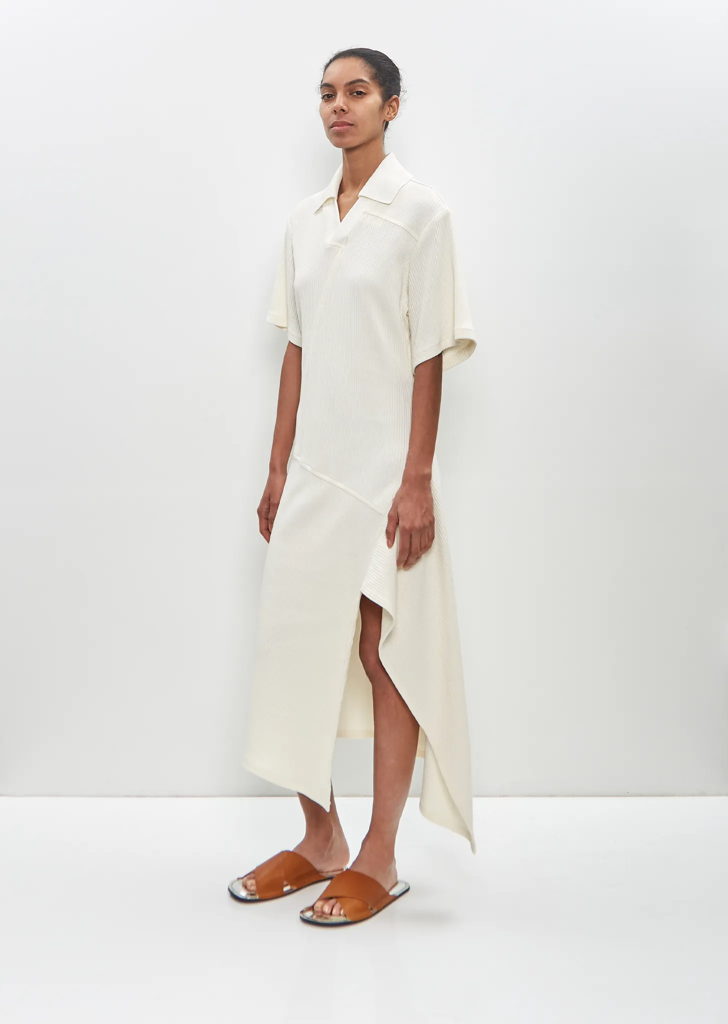 Cotton Knit Collar Dress sold by La Garconne product image thumbnail 4