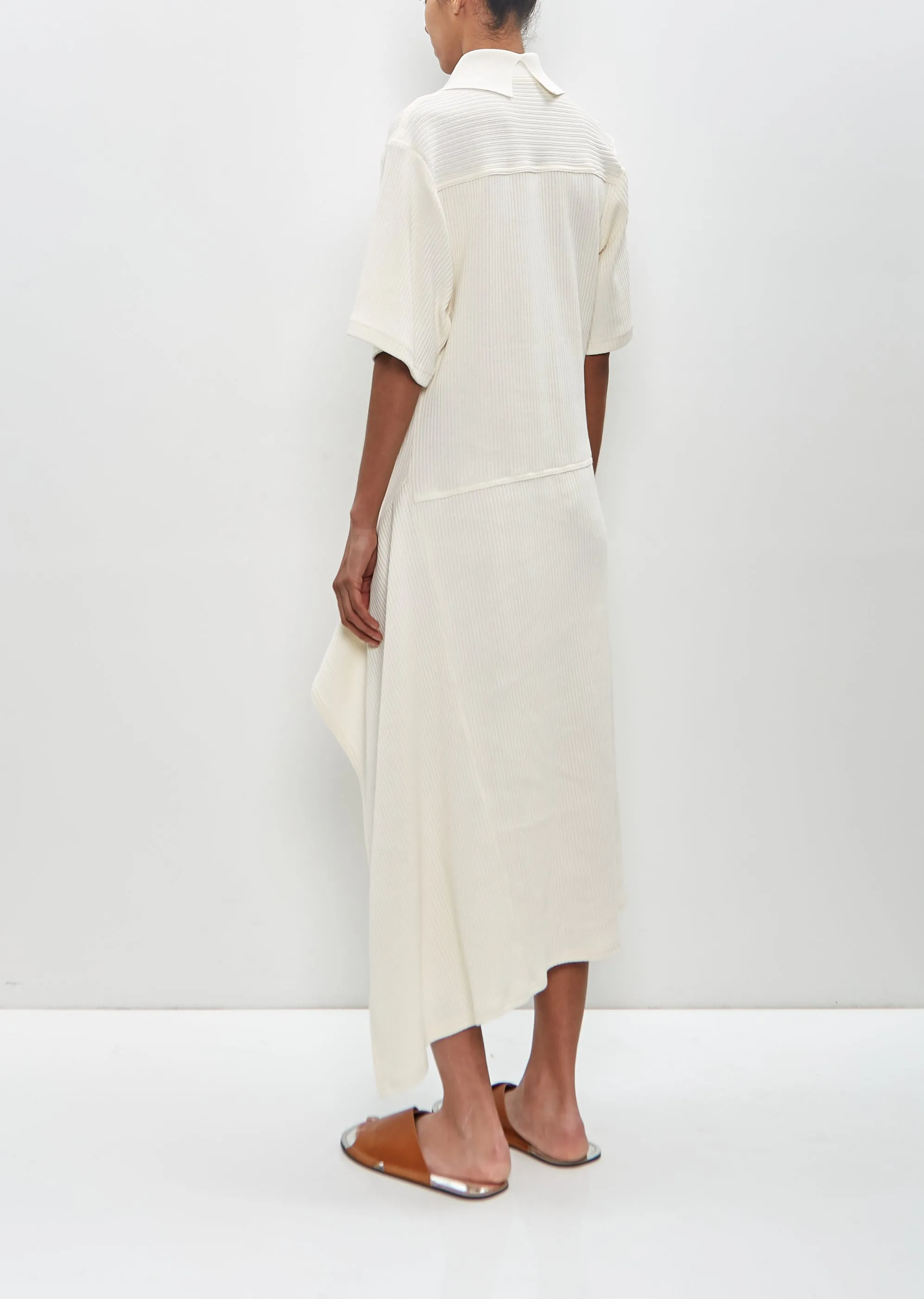 Cotton Knit Collar Dress sold by La Garconne product image thumbnail 3