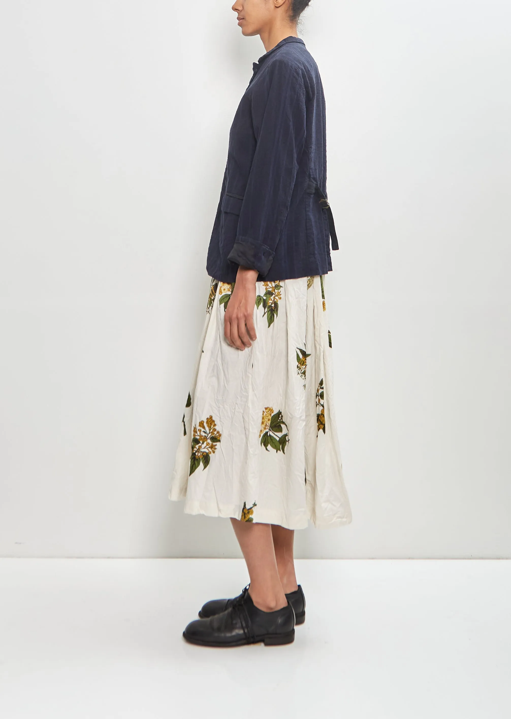 Linen Cotton Yarn Dyed Random Stripe Jacket sold by La Garconne product image thumbnail 2