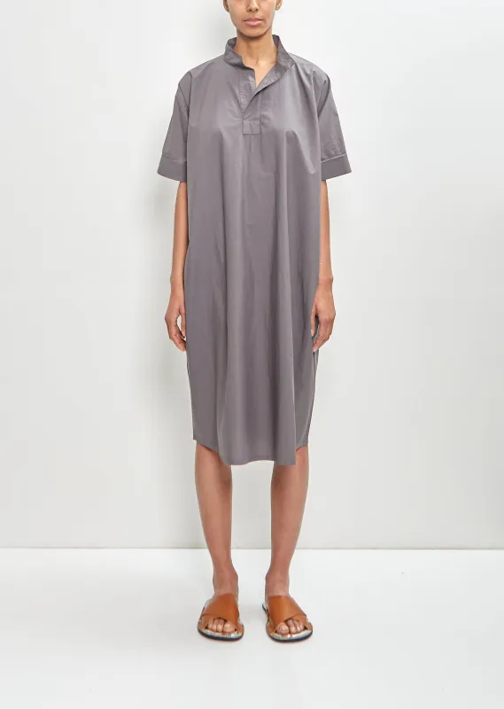 Cotton Chiara Dress — Grey sold by La Garconne