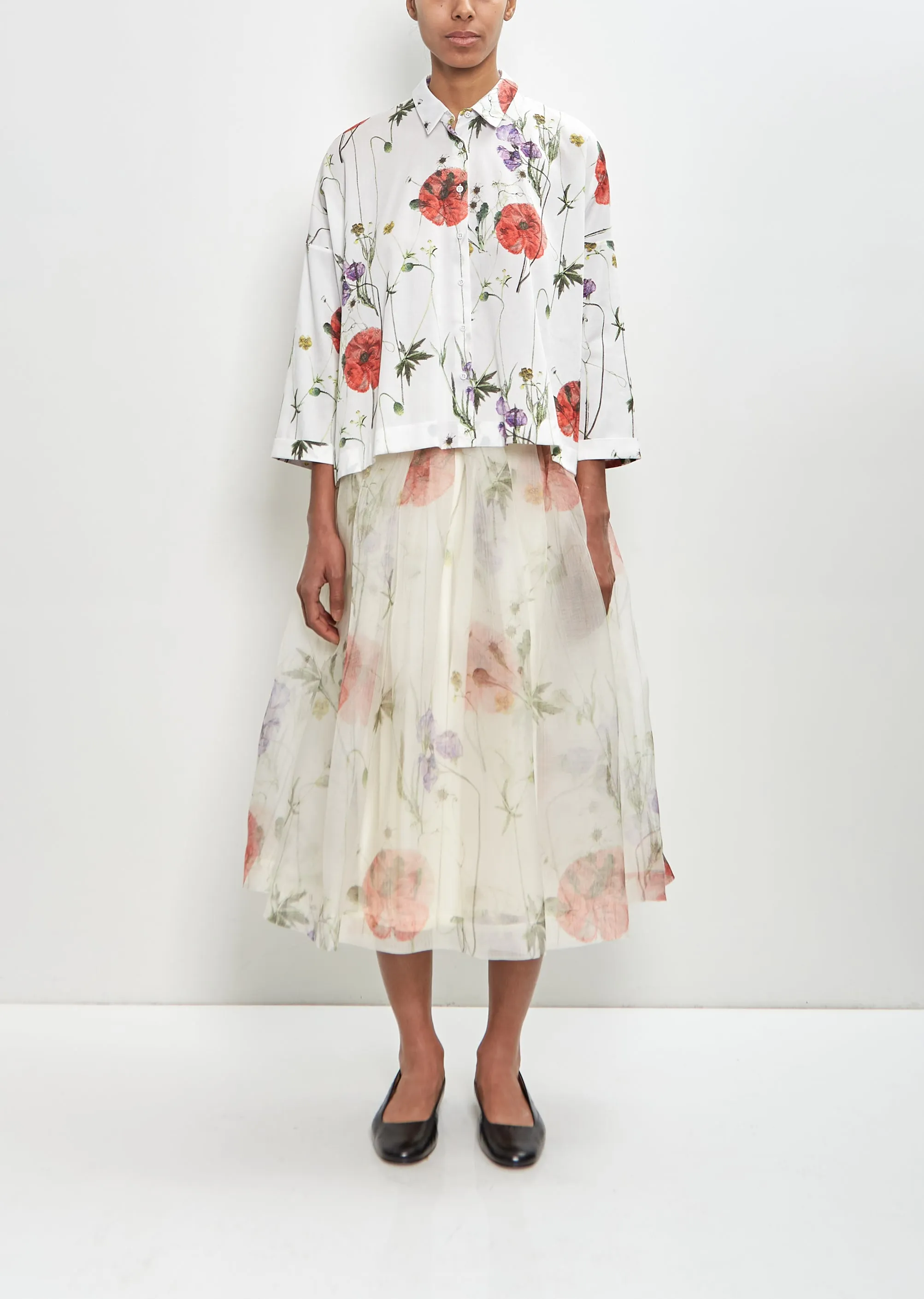 Cotton Brigitte Printed Shirt sold by La Garconne product image thumbnail 5