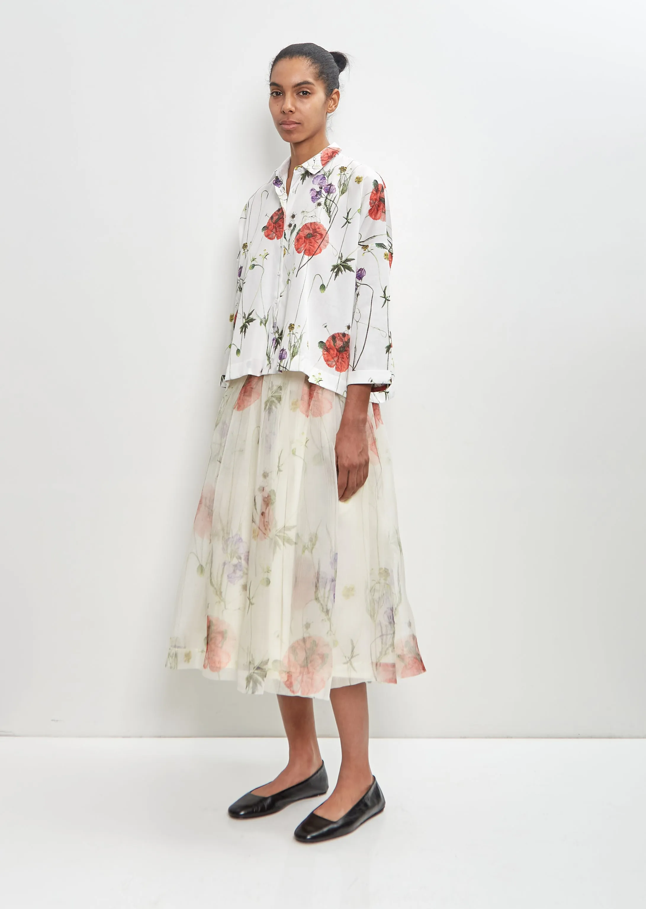 Cotton Brigitte Printed Shirt sold by La Garconne product image thumbnail 4