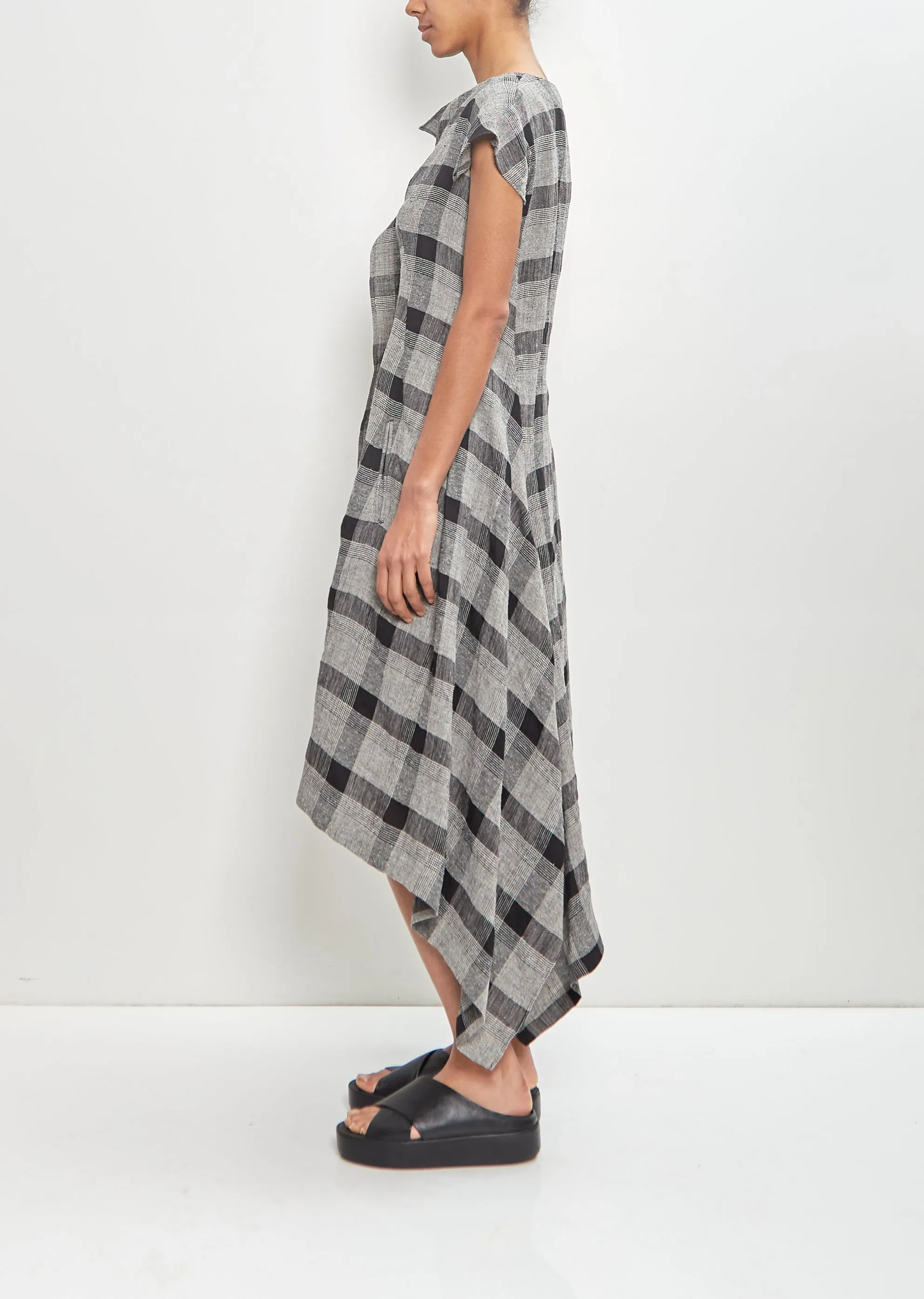 Flax Silk Handkerchief Hem Dress sold by La Garconne product image thumbnail 2