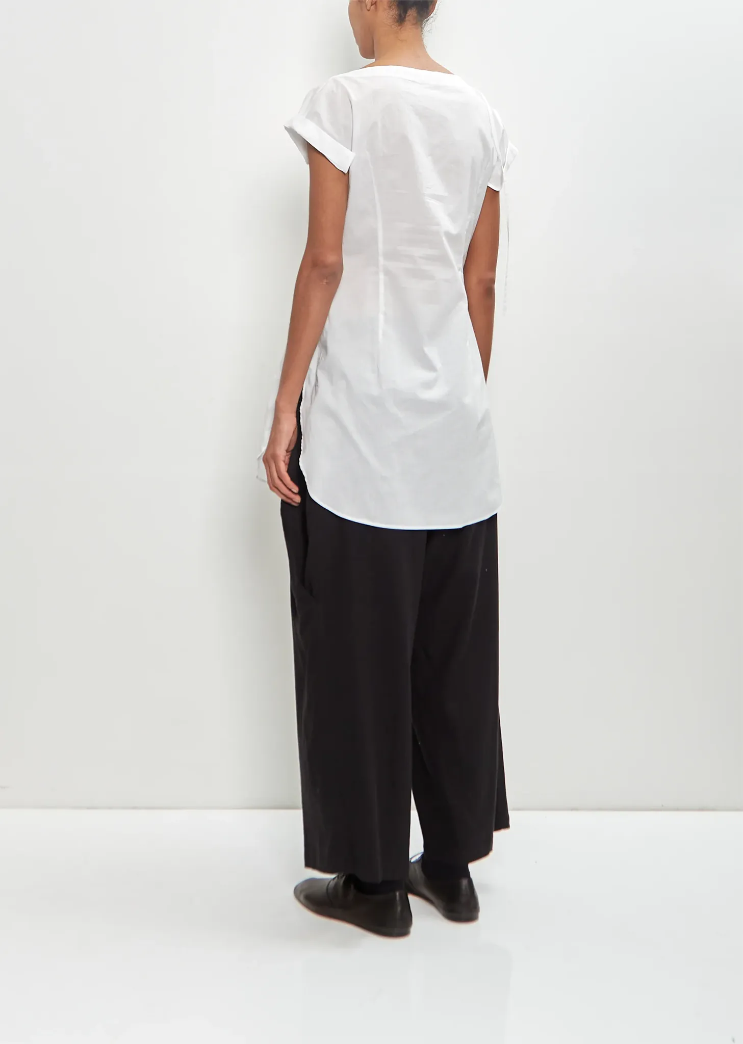 Cotton Right Side Drape Top sold by La Garconne product image thumbnail 3