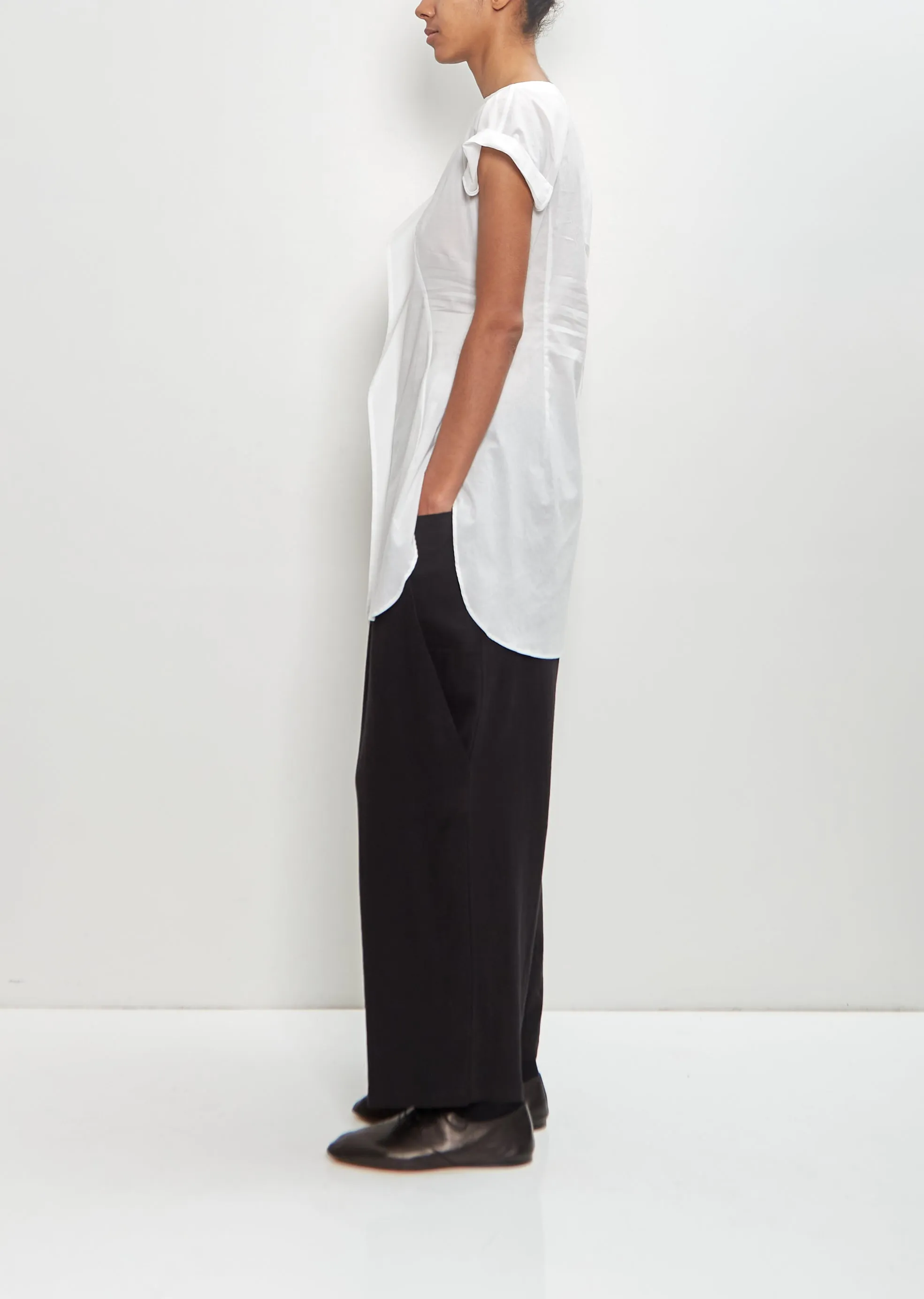 Cotton Right Side Drape Top sold by La Garconne product image thumbnail 2