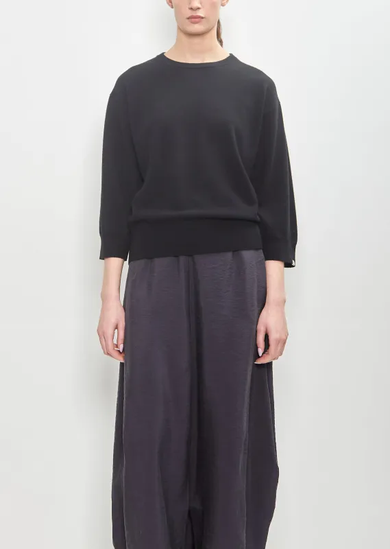 Cashmere n°398 Jewel Sweater — Raven sold by La Garconne