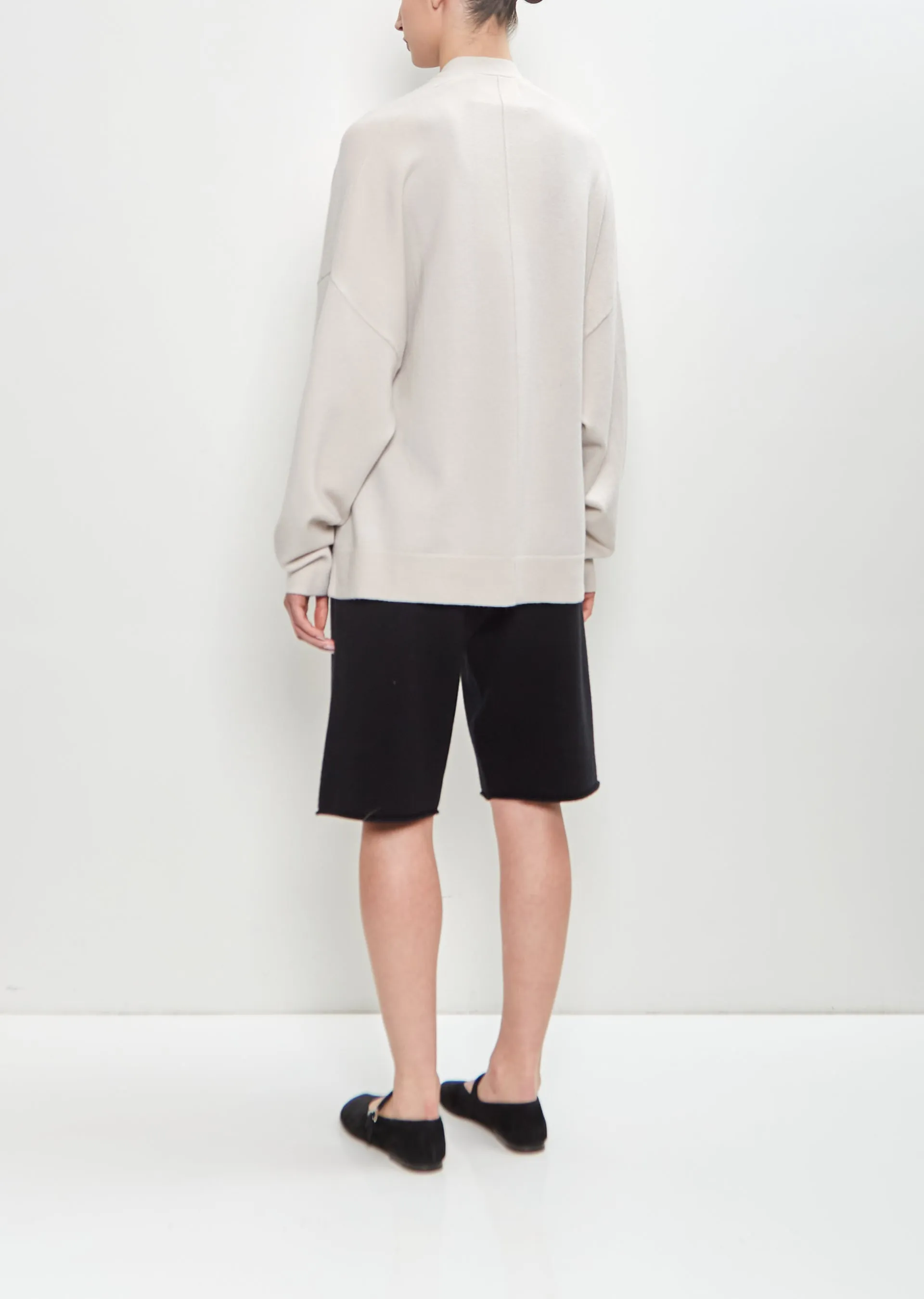 Stretch Cashmere n°24 Tokio Cardigan — Chalk sold by La Garconne product image thumbnail 3