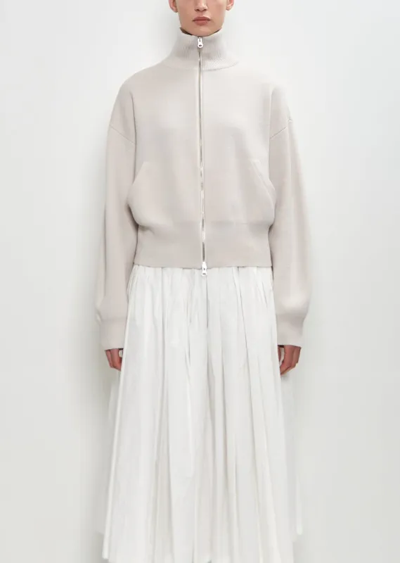 Cashmere n°385 Xtra Cute Cardigan — Chalk sold by La Garconne