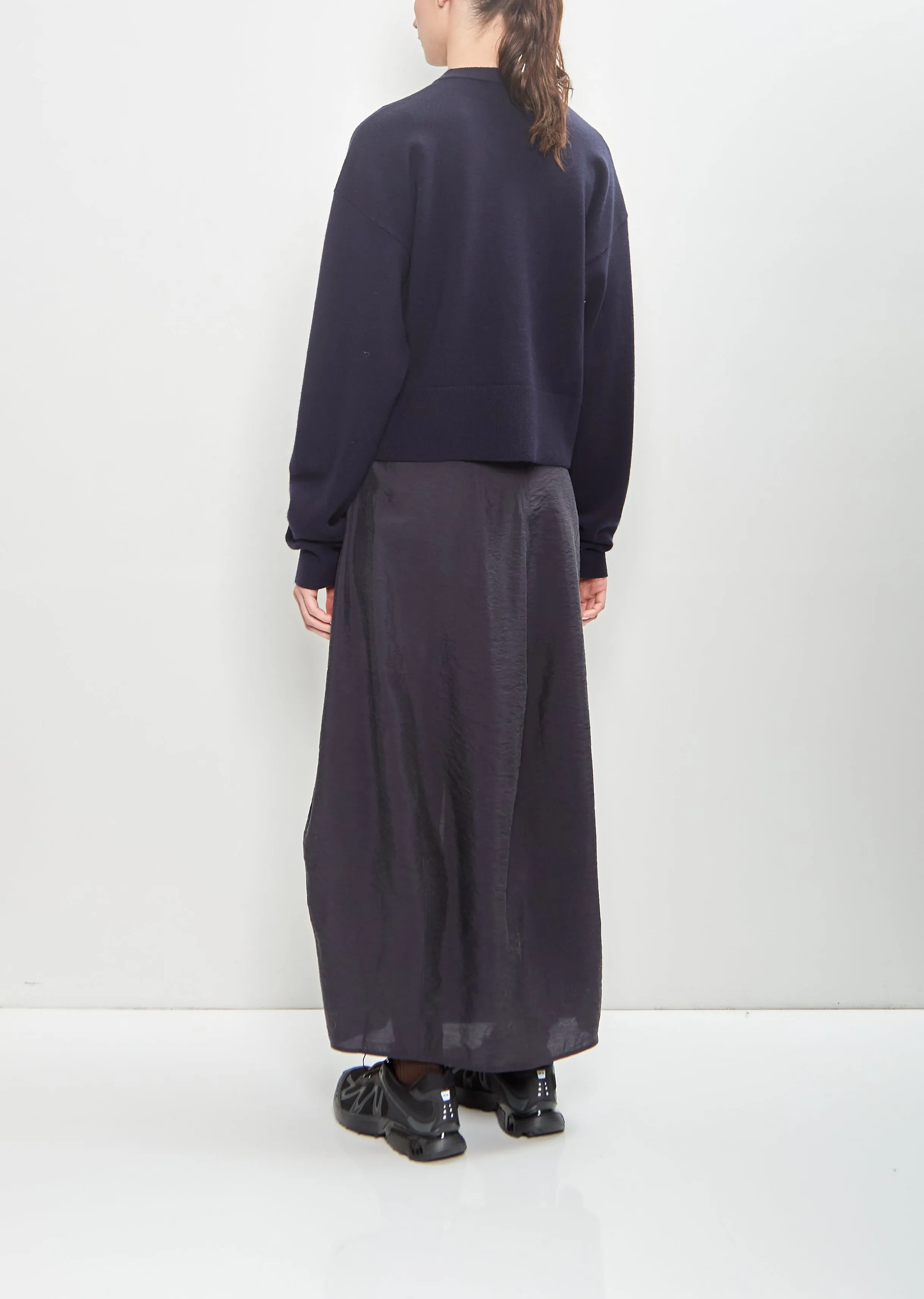 Stretch Cashmere n°170 Chou Cardigan — Navy sold by La Garconne product image thumbnail 3