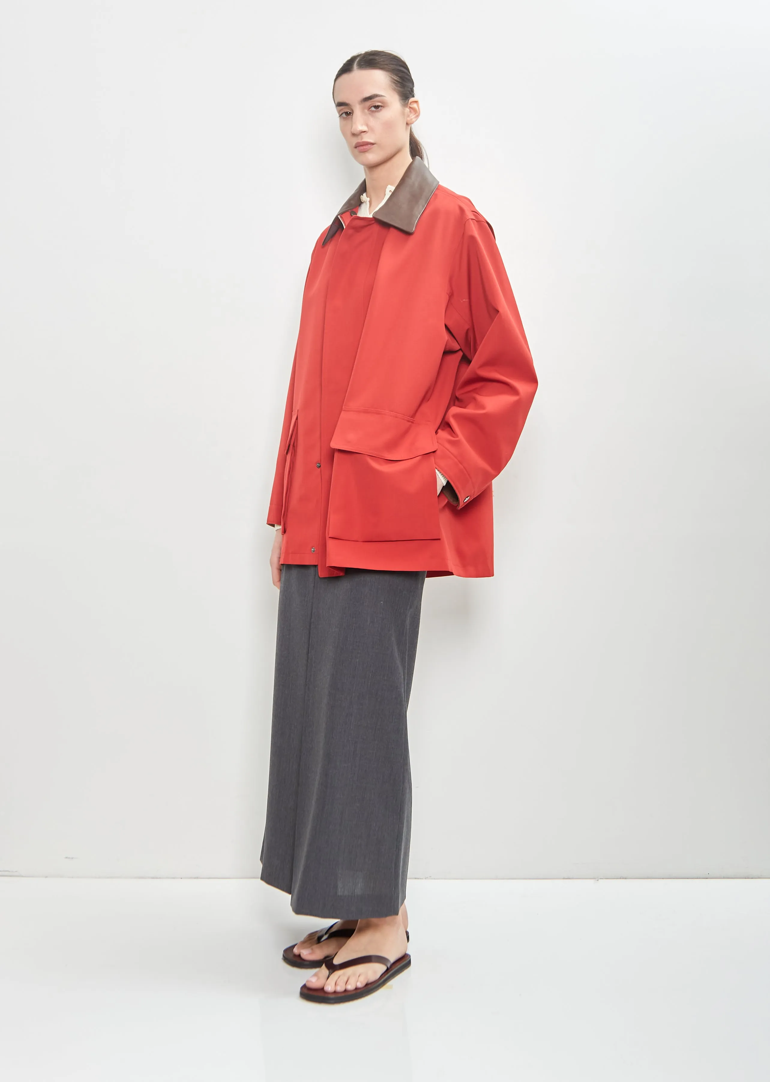 Wool Max Canvas Blouson — Red sold by La Garconne product image thumbnail 4