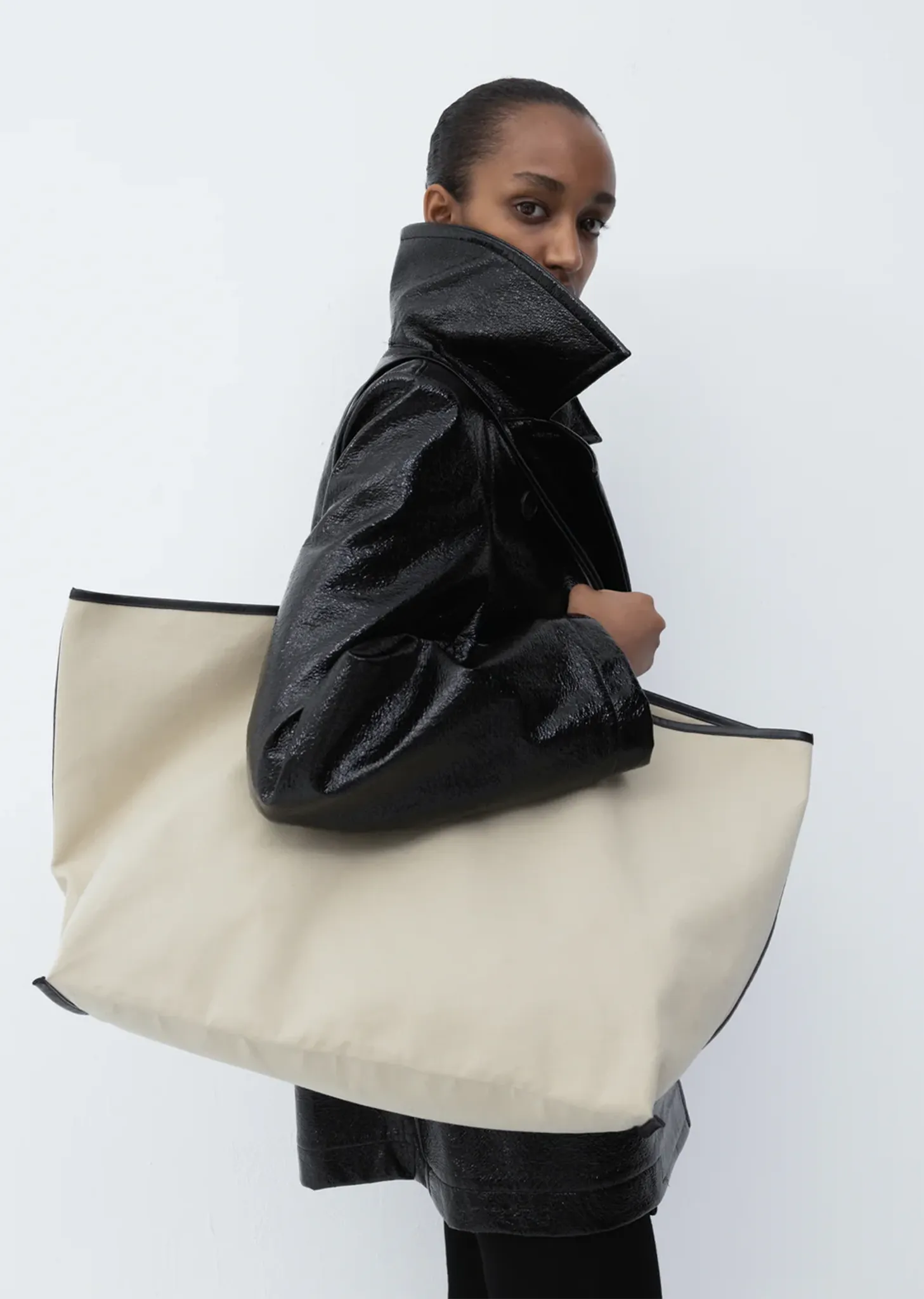 Tote Canvas — Beige sold by La Garconne product image thumbnail 3