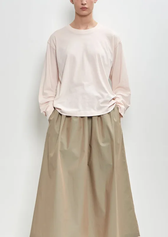 Coverstitch Long Sleeve T-Shirt — Quartz sold by La Garconne