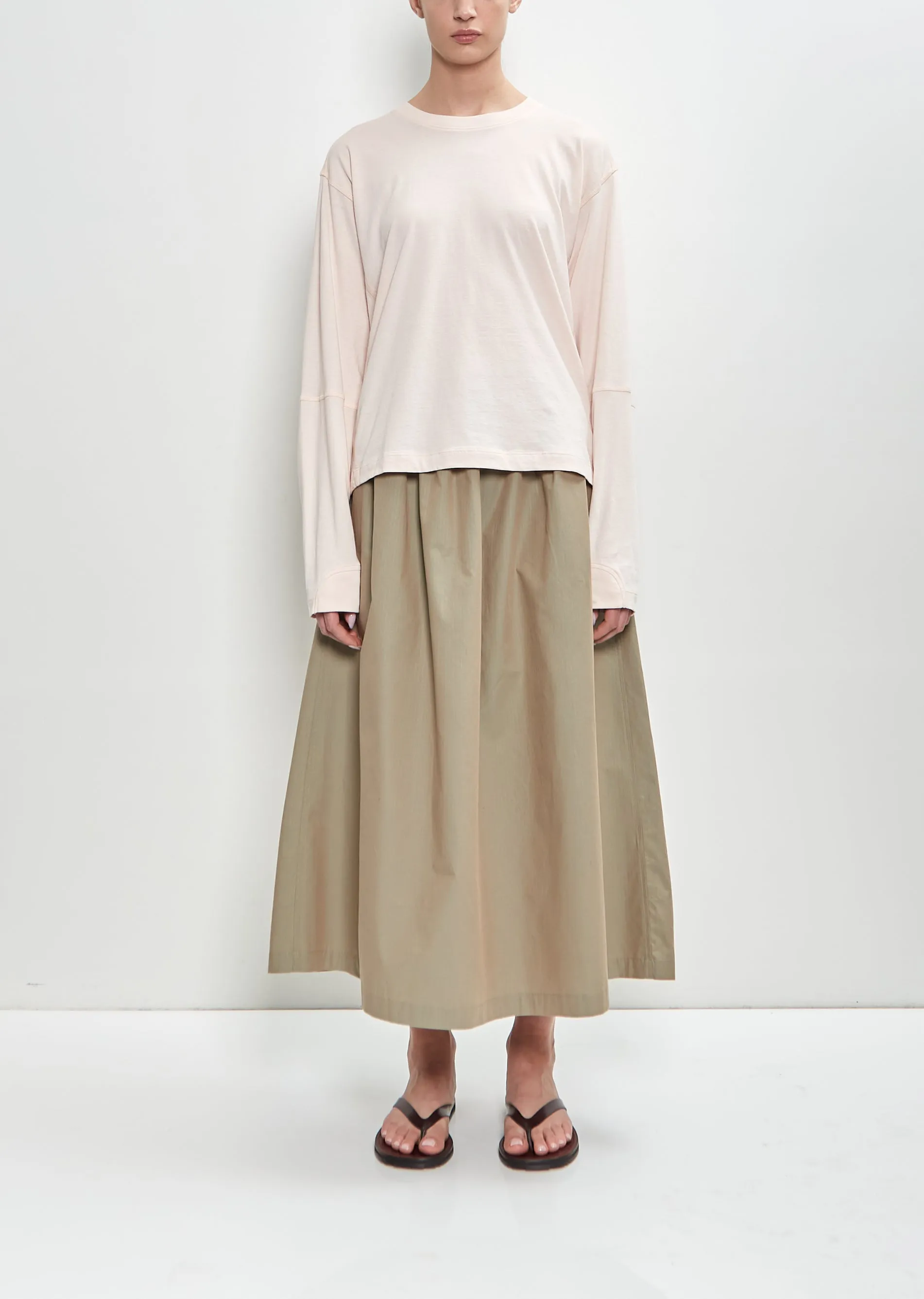 Coverstitch Long Sleeve T-Shirt — Quartz sold by La Garconne product image thumbnail 5