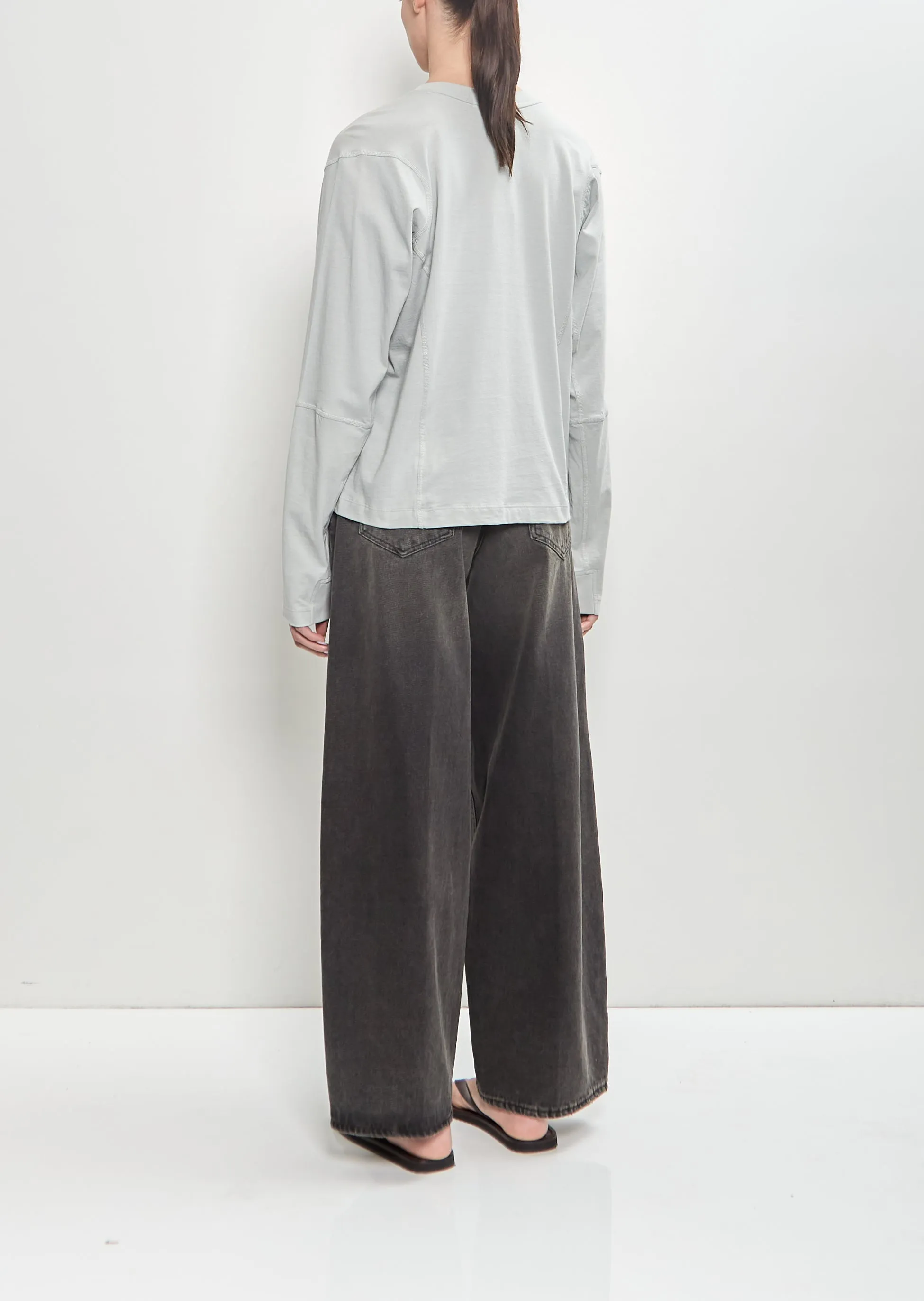 Coverstitch Long Sleeve T-Shirt — Sea Glass sold by La Garconne product image thumbnail 3