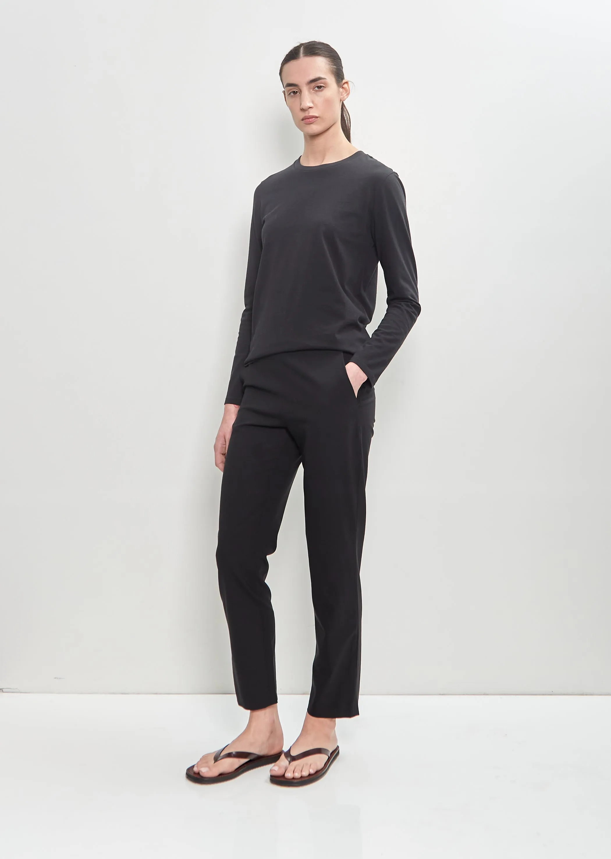 Stretch Virgin Wool Slim Pull On Pant sold by La Garconne product image thumbnail 4