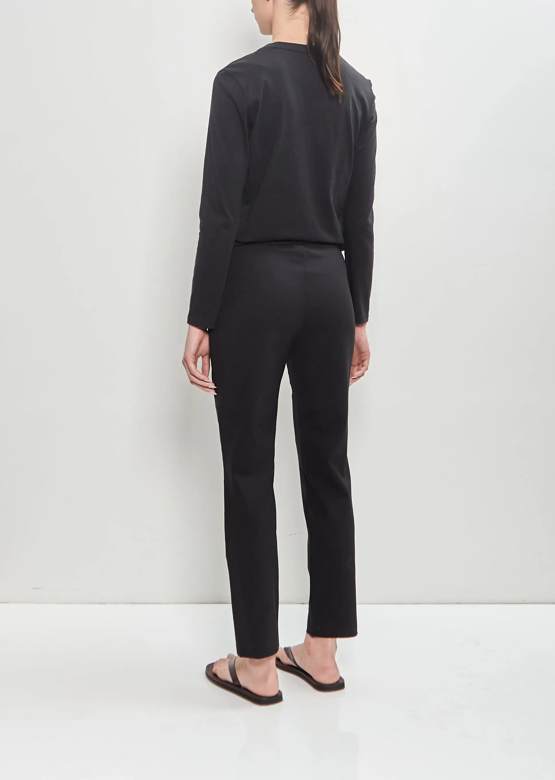 Stretch Virgin Wool Slim Pull On Pant sold by La Garconne product image thumbnail 3