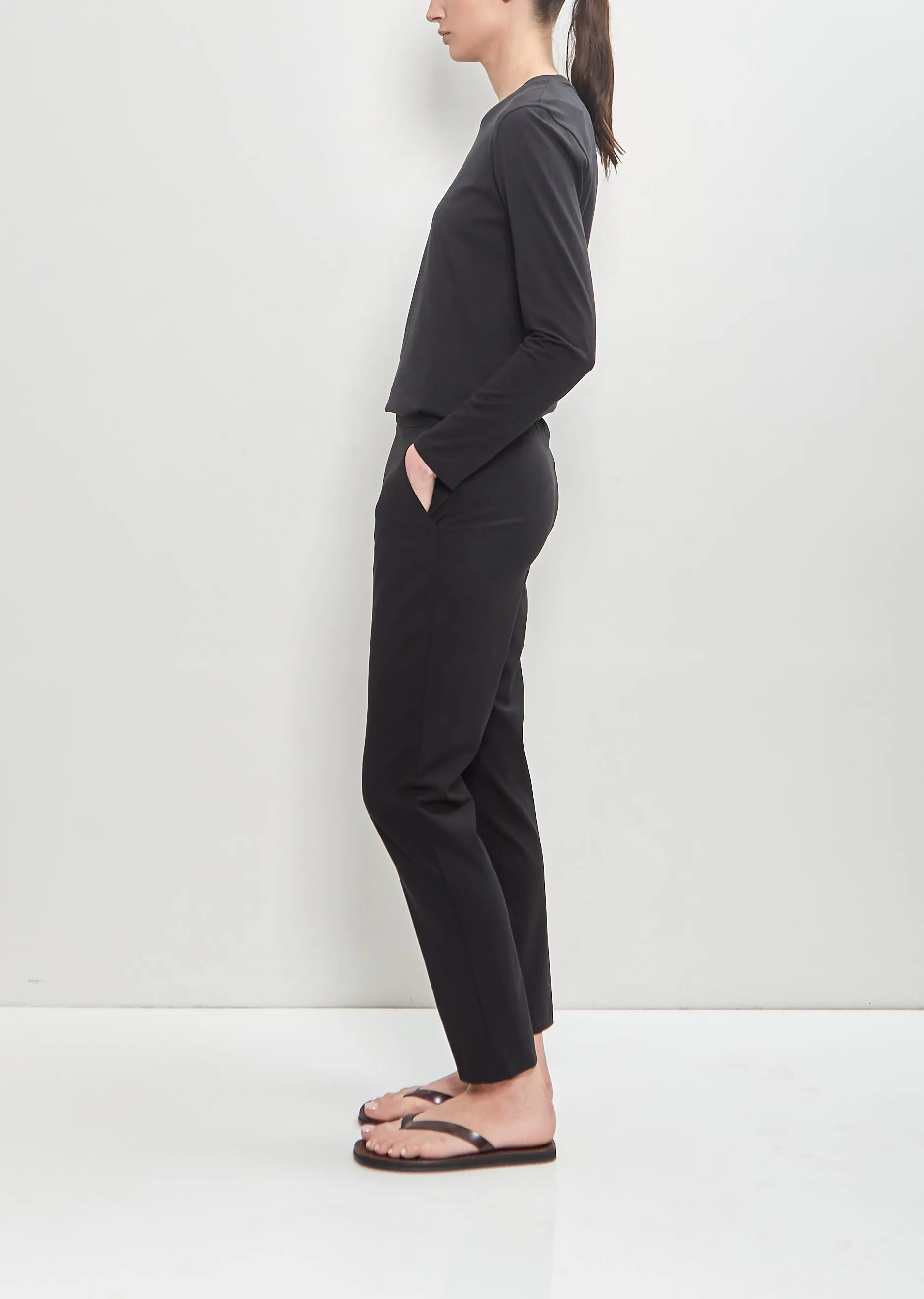Stretch Virgin Wool Slim Pull On Pant sold by La Garconne product image thumbnail 2