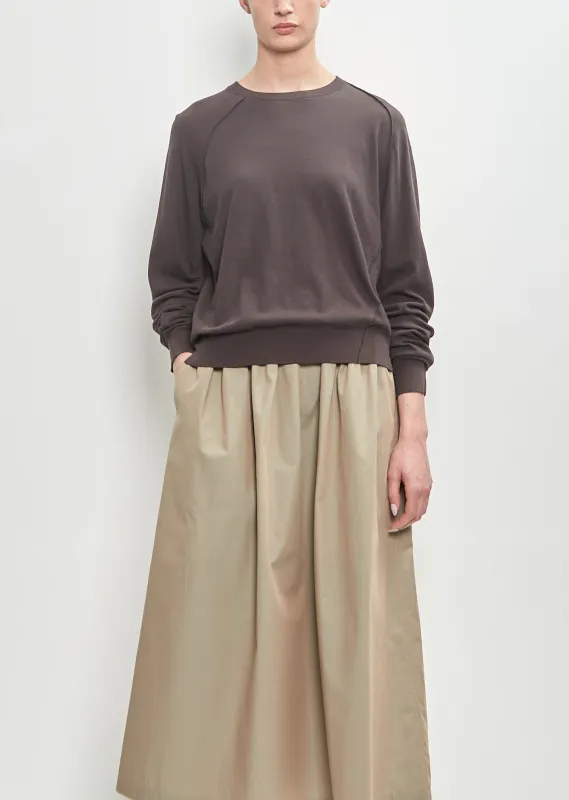 Cotton Inside Out Crewneck sold by La Garconne