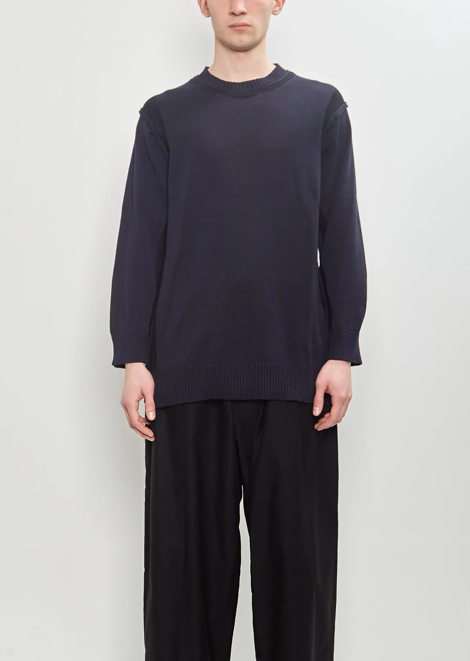 Back Panel LS Sweater sold by La Garconne