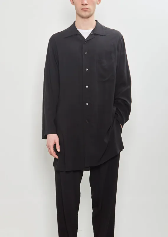 Button Collar Long Shirt sold by La Garconne