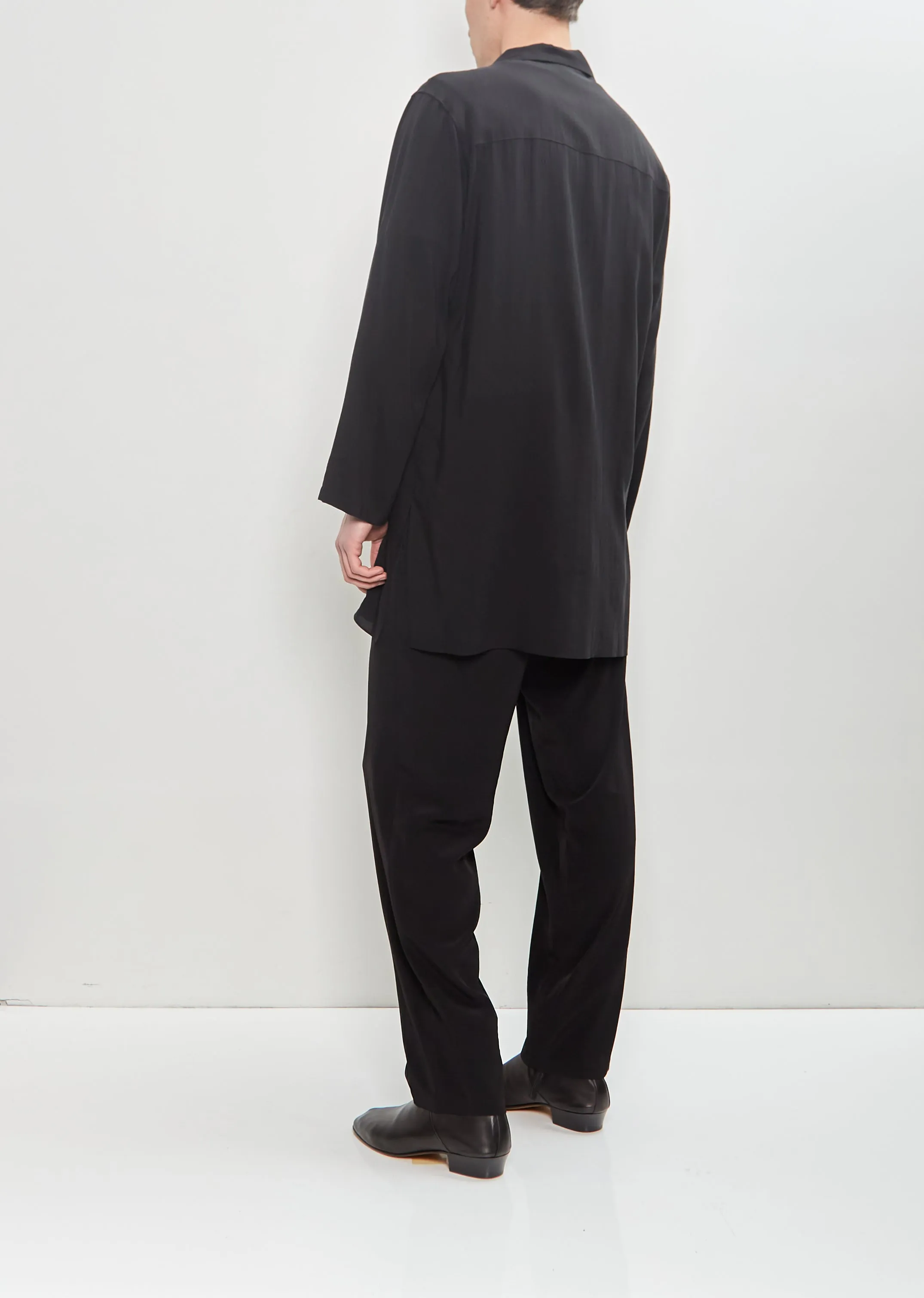 Button Collar Long Shirt sold by La Garconne product image thumbnail 3