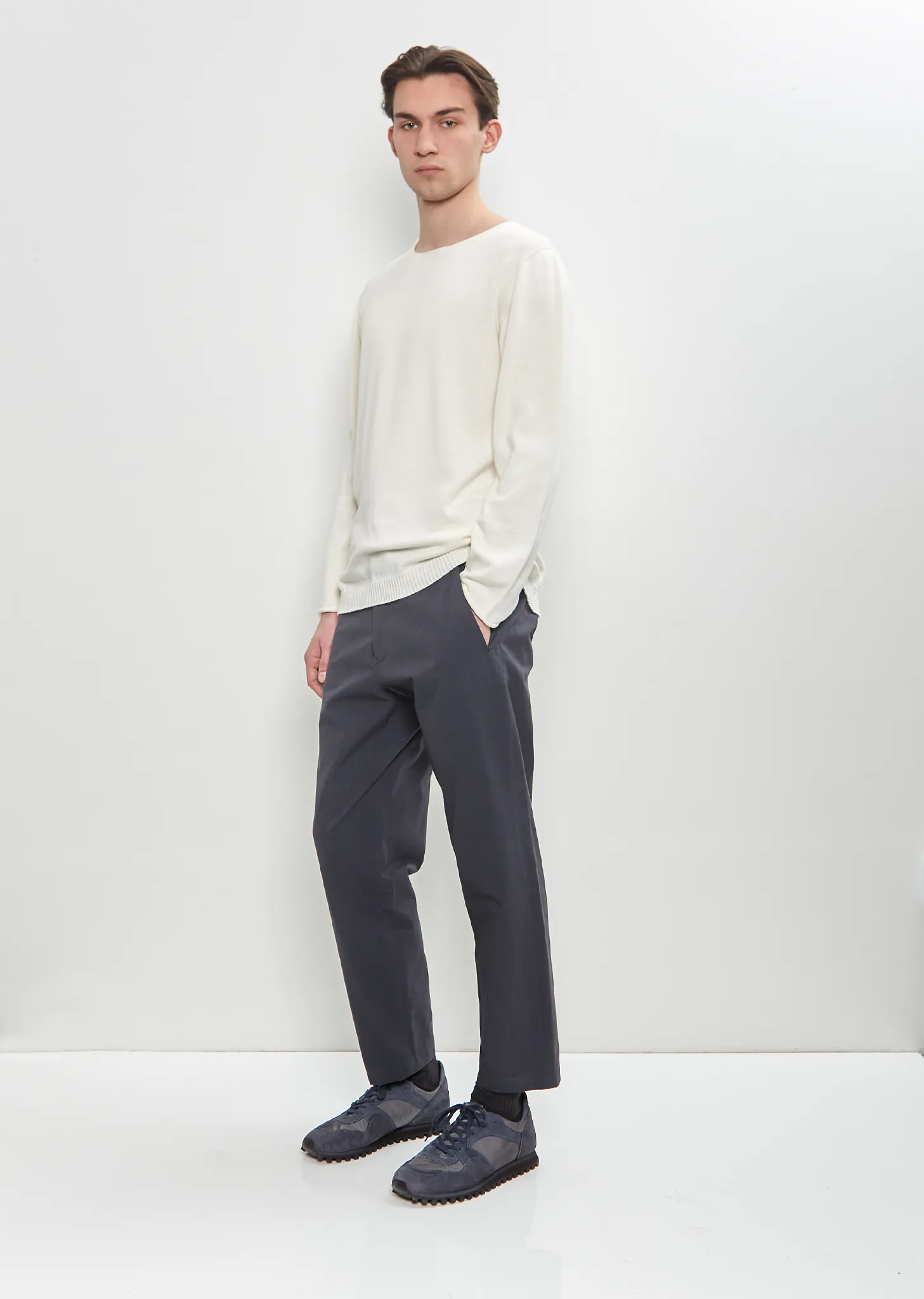 Round Neck Embroidery Sweater — Off White sold by La Garconne product image thumbnail 4