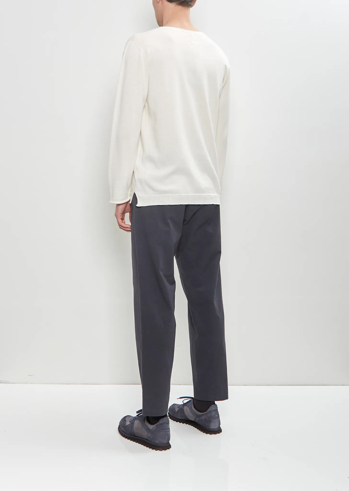 Round Neck Embroidery Sweater — Off White sold by La Garconne product image thumbnail 3