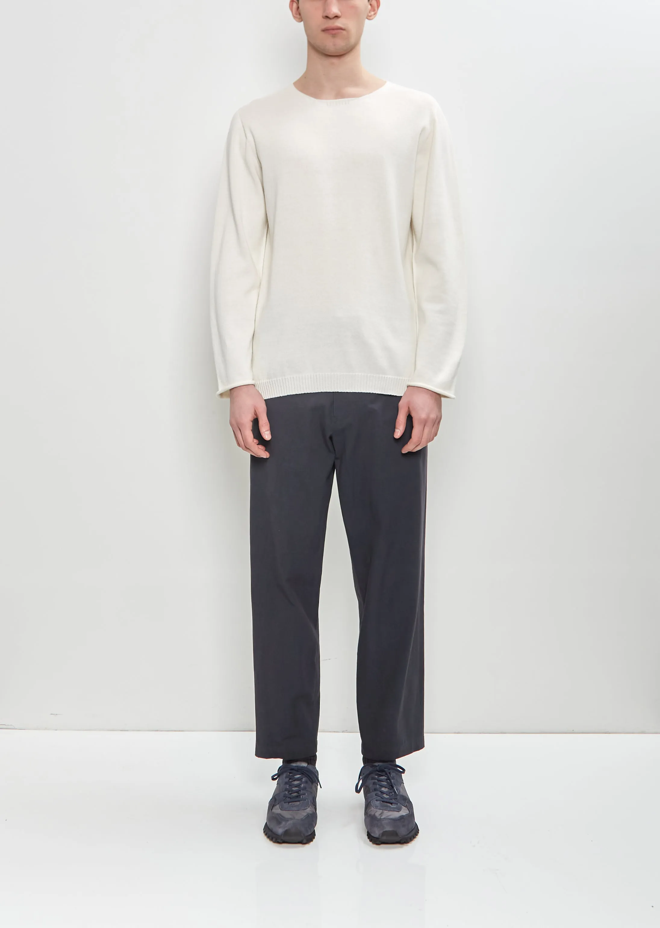 Round Neck Embroidery Sweater — Off White sold by La Garconne product image thumbnail 5