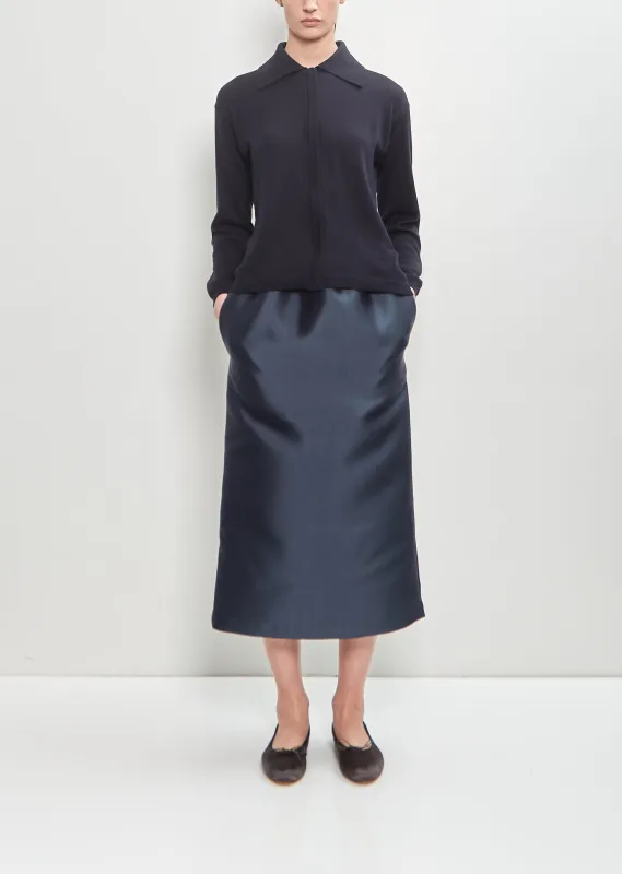 Technical Satin Tube Skirt sold by La Garconne