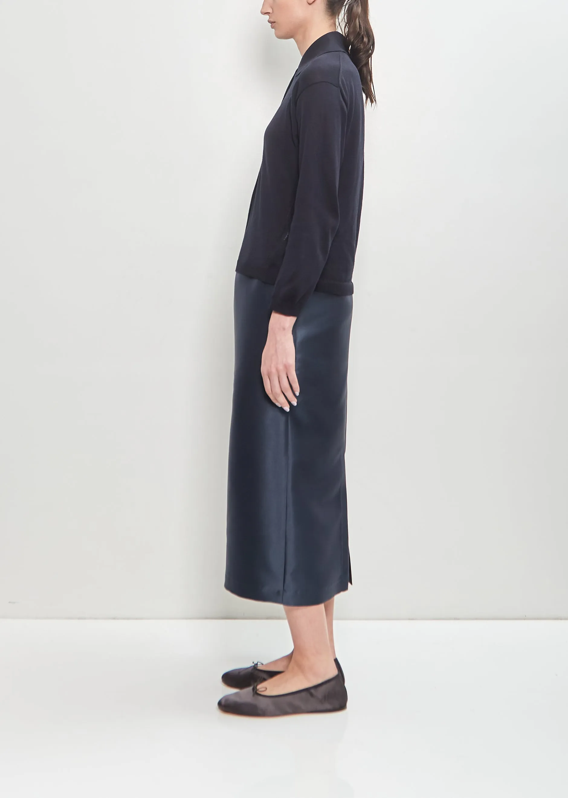 Technical Satin Tube Skirt sold by La Garconne product image thumbnail 2