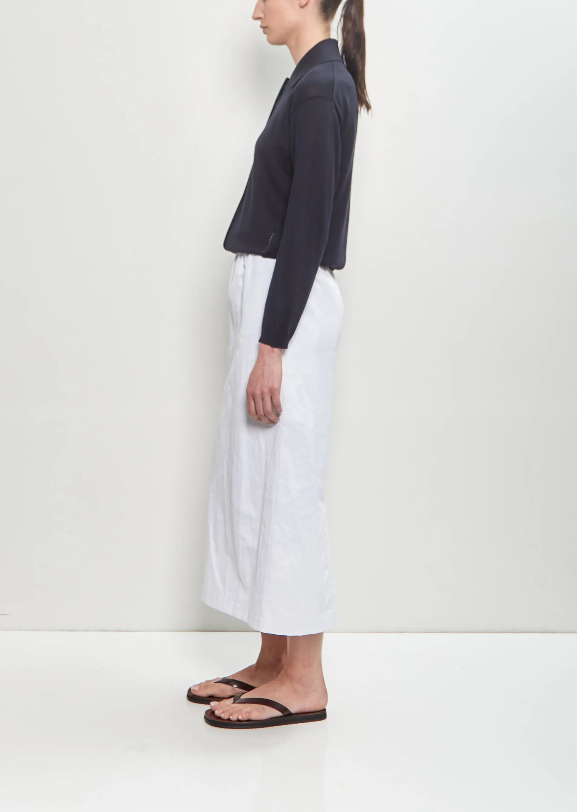 Linen Blend Tube Skirt sold by La Garconne product image thumbnail 2