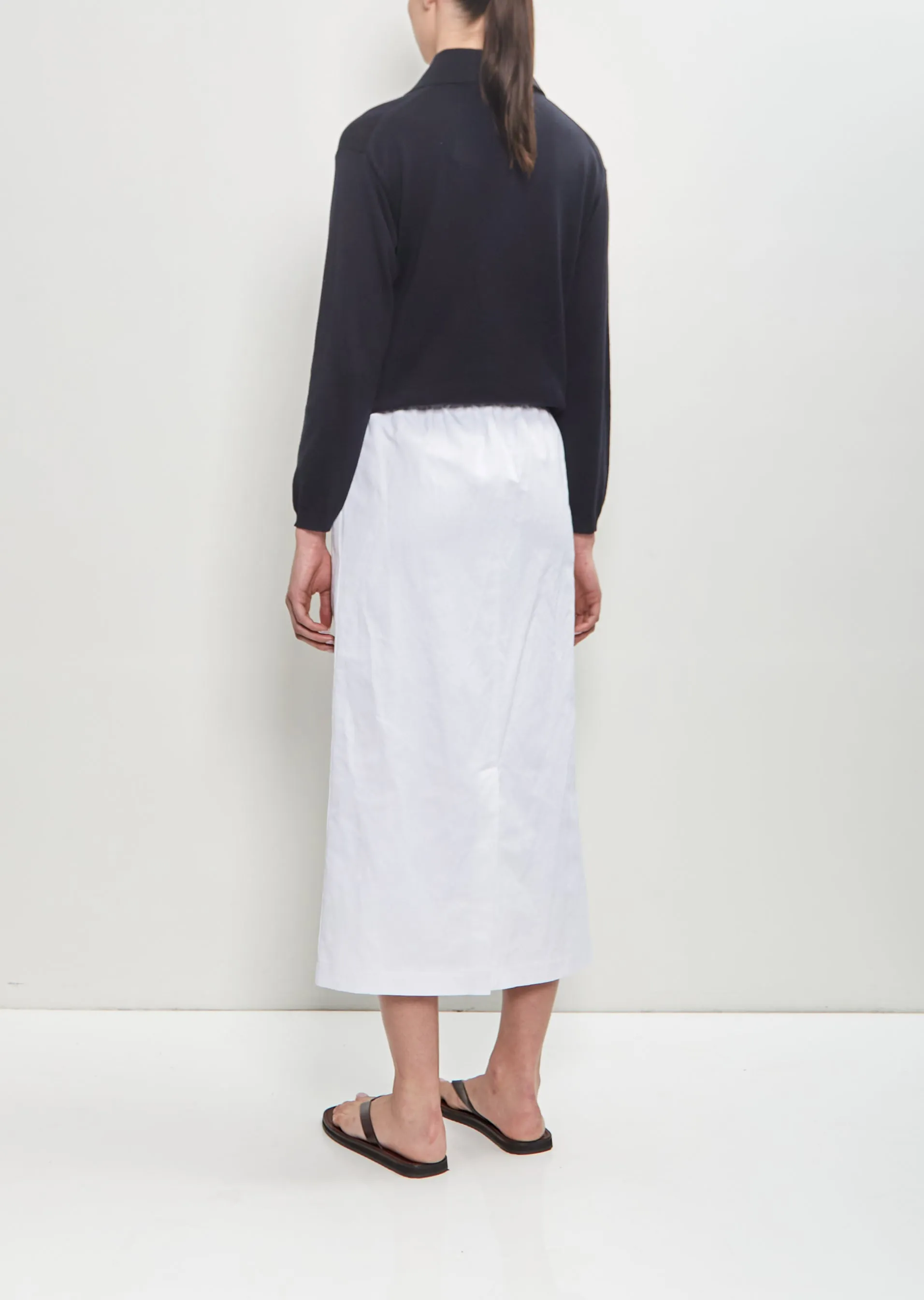 Linen Blend Tube Skirt sold by La Garconne product image thumbnail 3