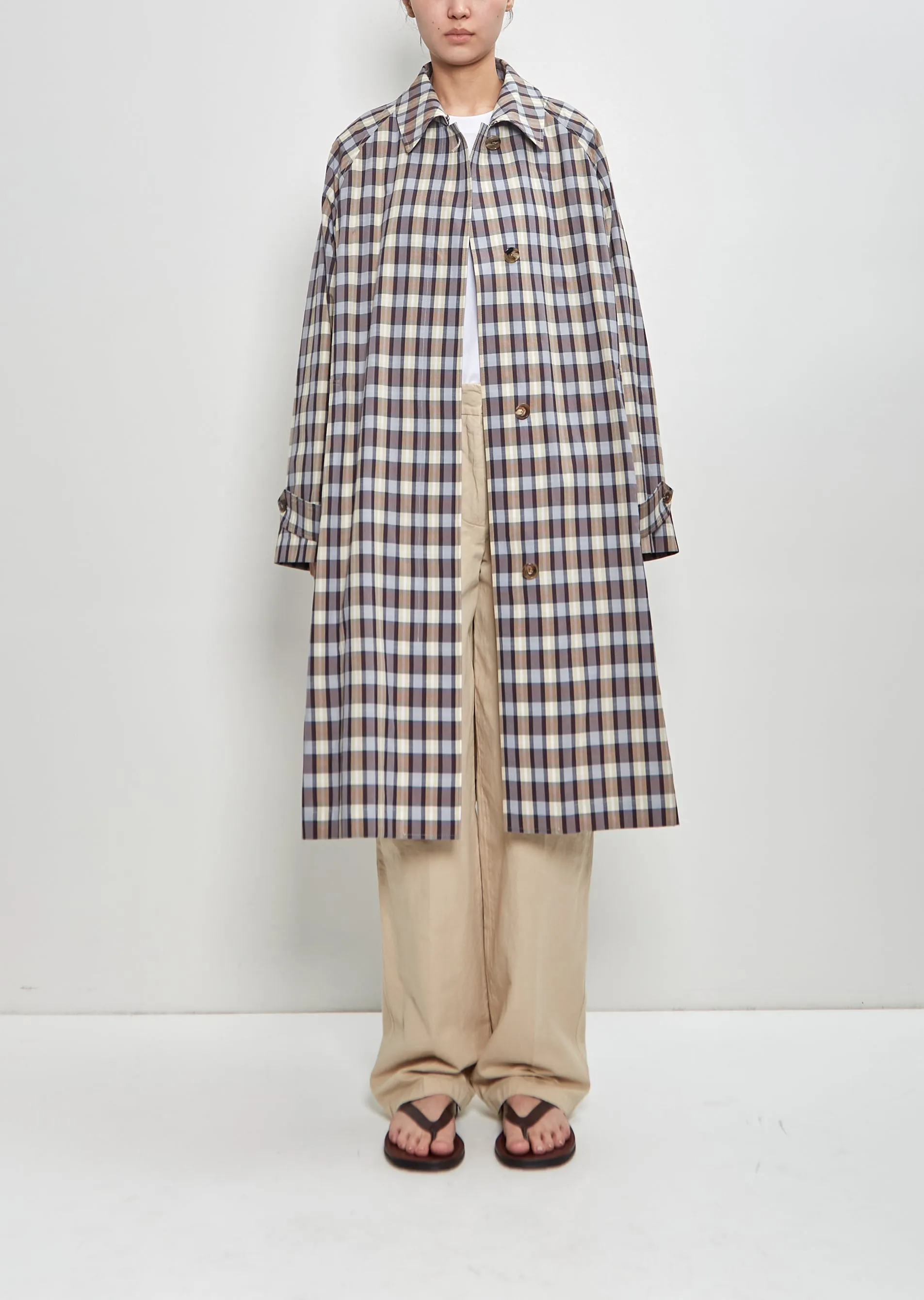 Silk Cotton Tavishina Coat sold by La Garconne