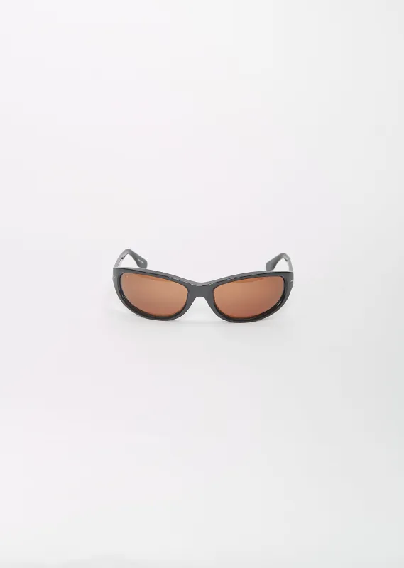 8 Curve Sunglasses — Brown sold by La Garconne